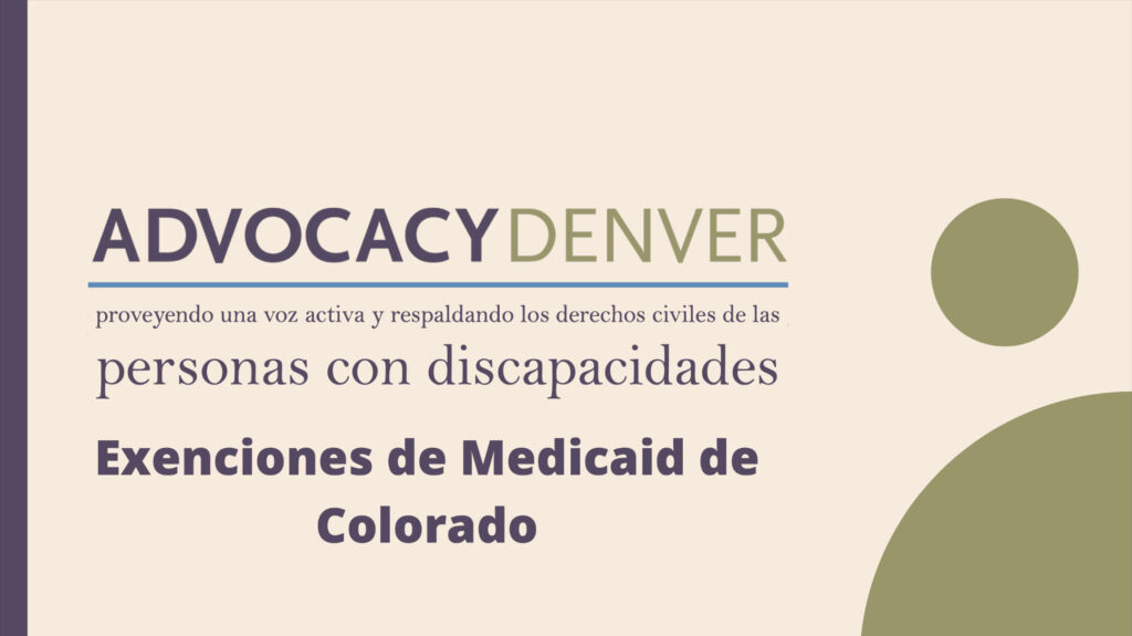 Introducción a las exenciones de Medicaid en Colorado