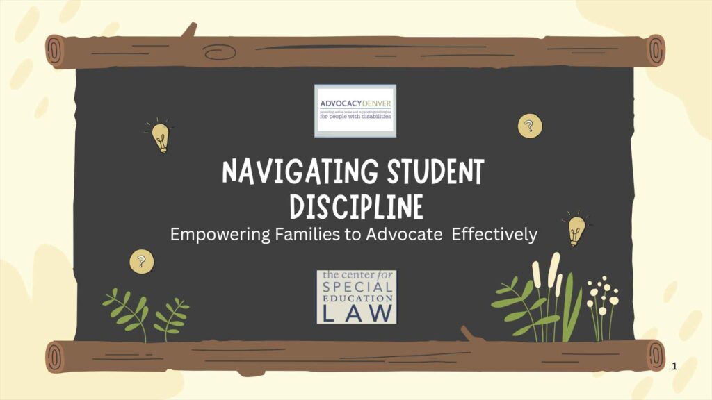 Navigating Student Discipline