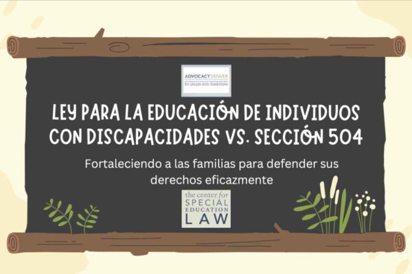 Ley de Educación para Individuos con Discapacidades y la Section 504