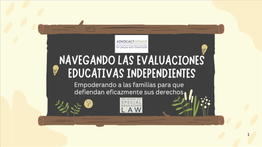 Navegando las Evaluaciones Educativas Independientes (IEE)