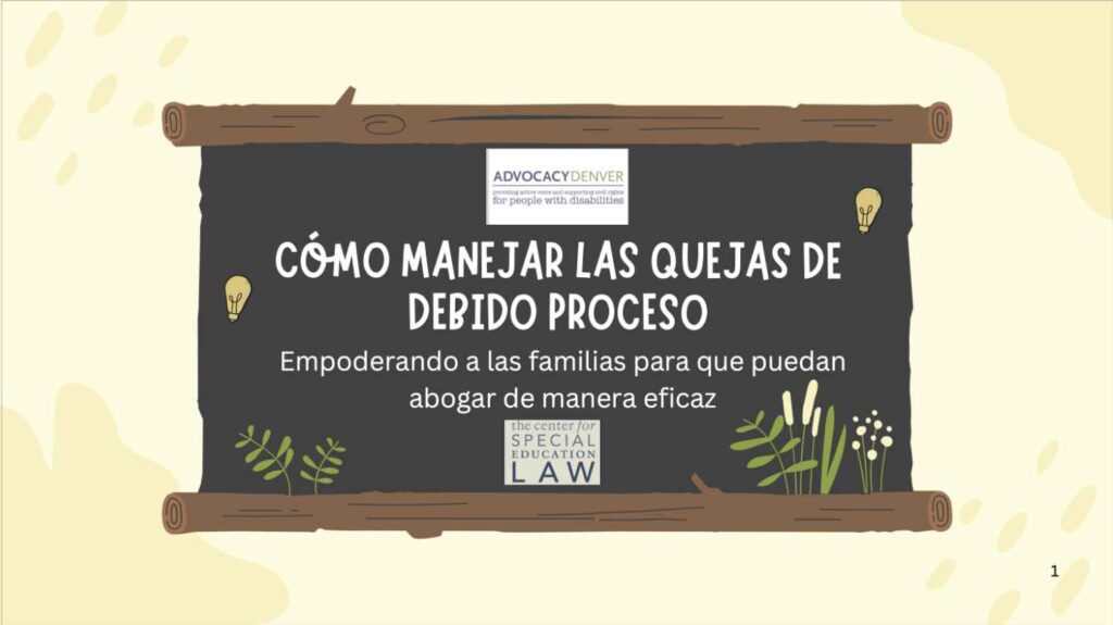 Cómo Manejar las Quesjas de Debido Proceso